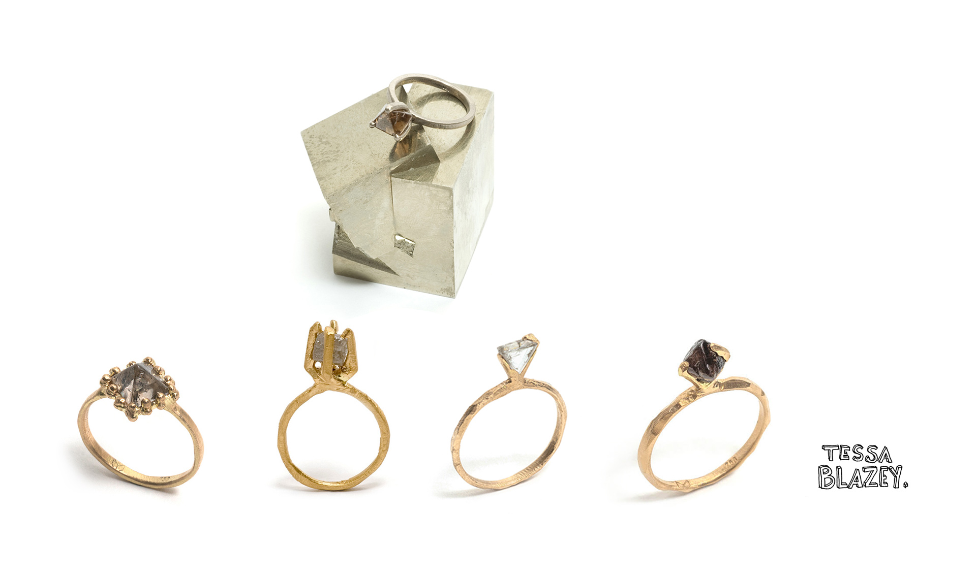 Designer jewellers are reverting back to the tradition of using roughs set direct into jewellery