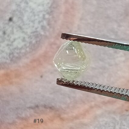 Yellow Octahedral Rough Diamond