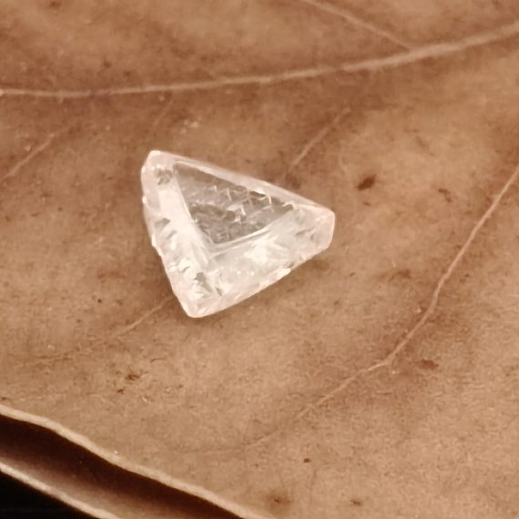 White Natural Macle Diamond