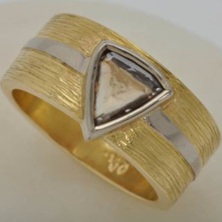 Argyle Macle in gold Ring - David Wheeler